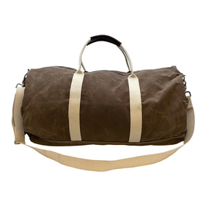 Custom <b>Canvas</b> Weekender Duffle <b>Bag</b> Men Vintage Large Capacity Waterproof Travel Gym Overnight <b>Tote</b> Personalized Logo Zipper - Product Image 6