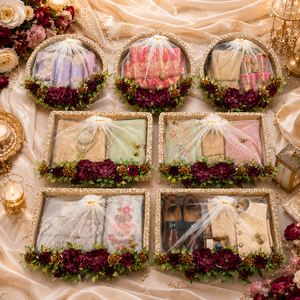 Elegant Wedding Sagun Potli <b>Tray</b> Set for Bride Groom Trousseau Packaging Festive Gift Decoration and Return Gift Presentation - Product Image 6