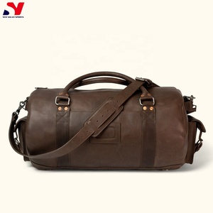 New Wholesale Cowhide Genuine <b>Leather</b> Duffle <b>Bag</b> for <b>Men</b> Outdoor <b>Weekend</b> Overnight Travel <b>Bag</b> Fashion Accessories - Product Image 4