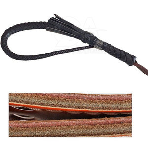 Fouet d'équitation en cuir PU avec sangle de poignet, léger, pour l'entraînement équestre, pour cavaliers professionnels - Product Image 3
