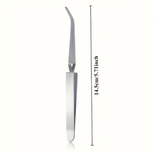 Outil de façonnage des ongles avec embout incurvé de précision pour une coupe précise des bords des ongles, outil de manucure plat réutilisable - Product Image 2