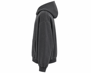 Sudadera con Capucha Personalizada al por Mayor, Estilo Acid Wash, para Hombre, Oversize, Casual, de Forro Polar, Fabricación OEM - Product Image 3
