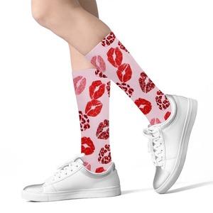 Chaussettes de sport respirantes à motif uni, imprimées par transfert thermique, en polyester/nylon, séchage rapide, pour adultes, été - Product Image 3