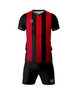 Conjunto de Uniforme de Fútbol Personalizado Unisex de Manga Corta con Estampado Sublimado, Transpirable, Antibacterial, Anti-UV y de Secado Rápido - Product Image 2