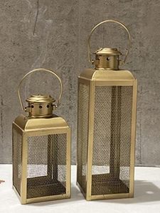 Faroles Marroquíes Elegantes de Metal y Vidrio con Lámpara de Farol y Portavelas Colgantes para Decoración del Hogar, Diwali, Eid, Navidad - Product Image 3