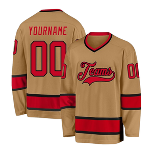 Maillot de hockey sur glace imprimé de style personnalisé haut de gamme, noms et numéros personnalisés, maillot 100% polyester pour unisexe - Product Image 4