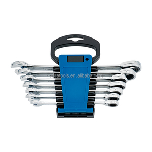 Juego de Llaves de Trinquete WIGA de 7 Piezas, 72T, Cromo Vanadio HRC44-48, Llave de Anillo de Doble Extremo para Reparaciones Domésticas, Herramientas Métricas - Product Image 1