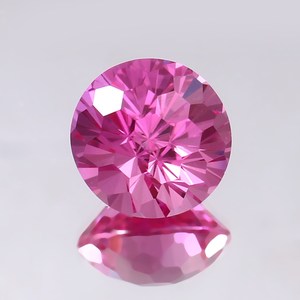 Saphir rose naturel, taille mastercut ronde, pierre précieuse de qualité supérieure, saphir en vrac pour la fabrication de bijoux et de bagues - Product Image 5