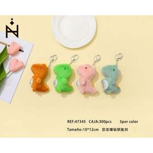 LLAVORO Portachiavi in peluche con dinosauro e diamanti, 10*12 pollici - Product Image 1