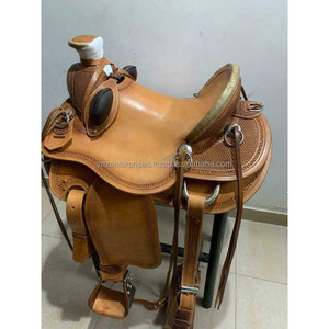 Silla de Montar Occidental de Cuero Genuino Y&Z, de Alta Calidad para Uso Ecuestre, Herrajes de Acero Inoxidable, Duradera, Venta al por Mayor - Product Image 3