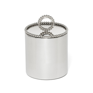 Modern <b>Metal</b> Ice <b>Bucket</b> <b>With</b> <b>Lid</b> Double Walled Insulated Chrome Finish Elegant Barware Items Use For Parties And Wedding Events - Product Image 1
