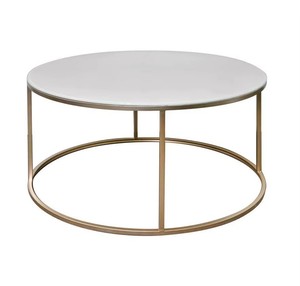 OEM Customized Modern <b>Round</b> Coffee <b>Table</b> with Marble <b>Top</b> And Metal Frame For Living Room Furniture - Product Image 3