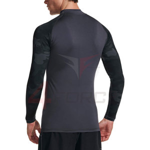 Camiseta de Protección Solar Anti UV de Manga Larga Personalizada para Hombre, para Natación en la Playa, Transpirable, con Color y Logotipo Personalizados, Servicio OEM - Product Image 4