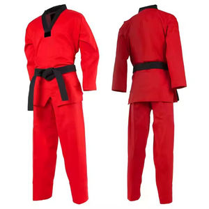Uniforme de Karate Personalizable al por Mayor, Transpirable y Ecológico, 220g, Impresión Serigráfica, Conjunto de Algodón Blanco para Entrenamiento de Artes Marciales - Product Image 4