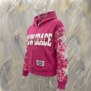 Sudadera con Capucha Snow Grace, 100% Algodón, Corte Holgado, Estampado de Letras en la Parte Delantera, Manga Larga, Estilo Casual de Invierno para Hombre - Product Image 4