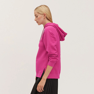 Sweat-shirt à capuche pour femme, broderie personnalisée de haute qualité, impression logo, hiver, 100% coton - Product Image 3