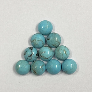 Turquesa Matriz Dorada 100% Natural Rara de 7mm, Cabujones Redondos Lisos, Piedras Preciosas Curativas Sueltas al por Mayor de Proveedor Verificado - Product Image 6