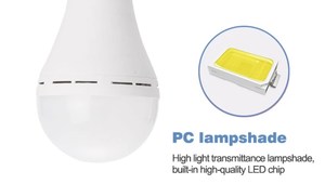 <span class=keywords><strong>Ampoule</strong></span> led usb rechargeable 7W <span class=keywords><strong>ampoule</strong></span> e27 rechargeable avec télécommande - Product Image 3