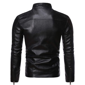 <b>Men</b> Leather Jacket Genuine Leather Winter Jacket <b>Men</b> Wholesale Fashion <b>Coat</b> Casual Outerwear <b>Long</b> Sleeve Leather Clothing - Product Image 4