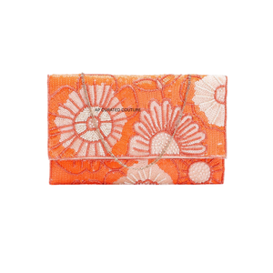 Handmade beaded clutches trendy for womens party flower theme beaded custom clutches handmade design - Product Image 1