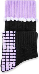Pilates <b>Socks</b> With <b>Grips</b> for Women Cute Non Slip Crew Gripper Yoga <b>Sock</b>-Grippy Sticky for Hospital/Dance Barre/Workout - Product Image 2
