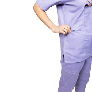 Dernière conception de blouses d'hôpital tricotées de haute qualité, uniformes médicaux pour infirmières et médecins, couleur et logo personnalisés - Product Image 6