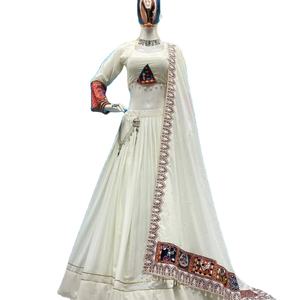 Último diseñador de seda satinada impresa Kodi Work Lehenga Choli por FabZone - Product Image 1