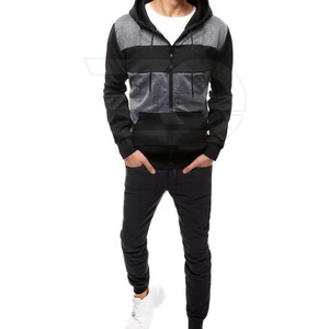 ชุดออกกำลังกายผู้ชายลำลองแบบสวมใส่สบาย มีซิป ชุดออกกำลังกายกลางแจ้ง ชุดฟิตเนส - Product Image 3