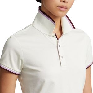 Polo de golf blanc et rose pour femme avec jupe plissée, robe de sport sans manches, tenue décontractée pour le tennis et le golf - Product Image 6