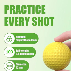 Pelotas de golf de caucho de alta elasticidad profesionales para sesiones de entrenamiento al aire libre para jugadores de golf - Product Image 2