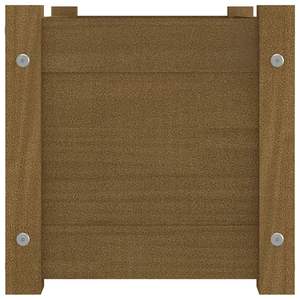 Juego de 2 Macetas de Madera de Pino Color Miel Sólido, Elegante Colección de Macetas para Jardín - Product Image 5