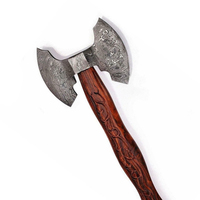 Hache de chasse à double lame en acier Damas forgé à la main, qualité supérieure, vente chaude |   Couteau hache industriel
