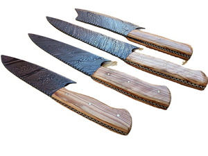 Juego de cuchillos de chef hechos a mano de acero de Damasco para cocina, colección de cuchillos culinarios hechos a mano que ofrece excelente equilibrio y precisión. - Product Image 2