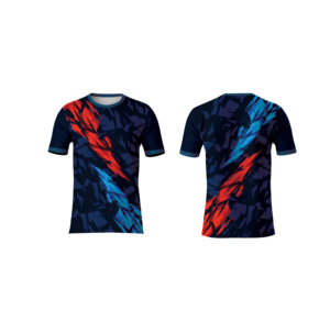T-shirt en jersey sublimé tendance et décontracté, imprimé intégral unique, coupe douce et confortable, séchage rapide, respirant, manches courtes pour la gym - Product Image 1