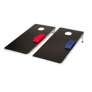 Set di 2 Tavole Portatili per Gioco Cornhole con 8 Sacchetti di Fagioli per Arredamento da Esterno - Product Image 2