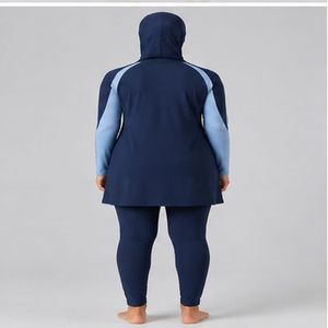 Modest 4 Piece Burkini Set Women Full Coverage <b>Muslim</b> Long Sleeve Modest 4 Piece Burkini Set Covering Premium Quality - Product Image 2