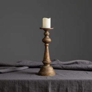 Decorative Antique Style Antique Style <b>Brass</b> <b>Candlestick</b> Holder Durable Home Decoration Durable Home Decoration - Product Image 5