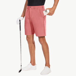 <b>Men's</b> Breathable Canvas Design Golf <b>Shorts</b> <b>with</b> Solid Color Quick Dry Mid Waist Workout New Casual Style <b>Men</b> Golf <b>Shorts</b> - Product Image 3