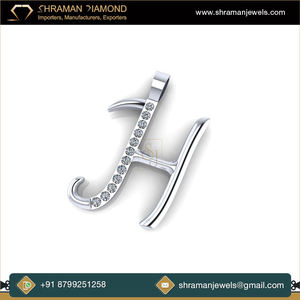 Custom Iced <b>Initial</b> Alphabet Letter Lab Grown Diamond Round Brilliant Cut Charm Pendant 10K Solid Gold Trendy <b>Necklace</b> Gift Idea - Product Image 2