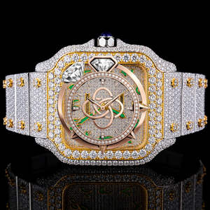 Men's Luxury Moissanite <b>Diamond</b> <b>Watch</b> Full Pave Handset VVS Stones Bracelet <b>Watch</b> - Product Image 1