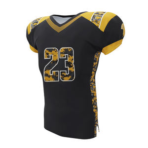 Camiseta de Fútbol Americano Personalizada, Transpirable, Cuello en V, 100% Poliéster, Impresión Digital, Manga Corta, Absorbe la Humedad, Antibacteriana - Product Image 4