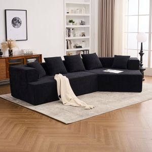 Canapé moderne à siège profond, facile à transporter, canapé en mousse à mémoire de forme, tissu chenille, pas d'installation pour la maison, le bureau, l'appartement, le salon - Product Image 4