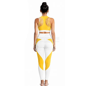 Conjunto de Yoga para Mujer, Tejido Elástico de Secado Rápido, Ecológico, 2 Piezas, para Gimnasio, Entrenamiento, Fitness, Comodidad Diaria - Product Image 5