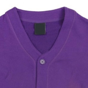 Cárdigan de punto de algodón para mujer, estilo universitario, con cuello en V, doble botonadura, manga larga y ribete de punto. - Product Image 3