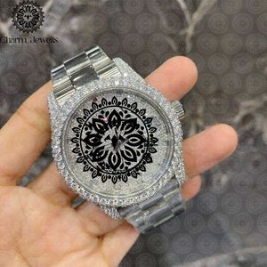 Charm Jewells Luxury Stainless Steel <b>Watch</b> 36mm Analog Quartz Round Dial Women Fashion Luminous Fold Clasp - Product Image 5