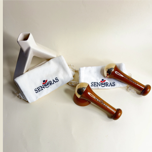 Masseur manuel raffermissant pour la peau à poignée unique Senoras, masseur corporel avec manche en bois KANSA BRONZE Modèle 003 - Meilleure vente - Product Image 1