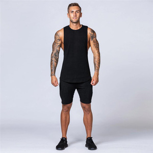 Wholesale Custom logo Cotton <b>Running</b> <b>Singlet</b> Muscle Athletic Shirts Sleeveless Fitness Wear Workout Men Gym Tank Top for Men - Product Image 5