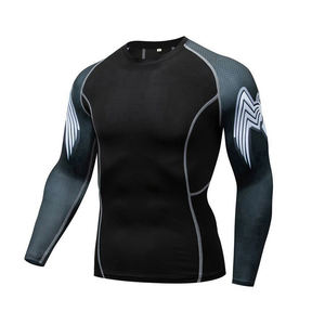 <b>Custom</b> <b>Design</b> Men Rash Guard Full Sleeve <b>Compression</b> <b>Shirt</b> Lightweight Breathable Spandex Polyester Gym Fitness MMA BJJ Training - Product Image 2