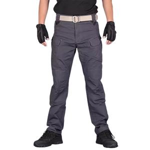 New Arrival Loose Cargo Pants High Quality Cotton Jeans Pant Casual Zip off Convertible Combat <b>Short</b> Pants <b>Men</b> - Product Image 4