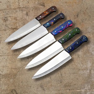 Couteau de cuisine professionnel en acier inoxydable de haute qualité 8-9,9 pouces, ambidextre, compatible lave-vaisselle, finition polie, vente en gros - Product Image 1